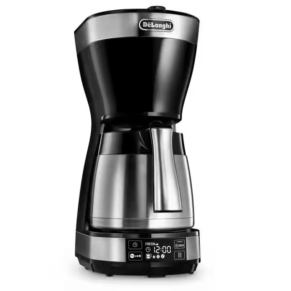 De'Longhi - American Coffee Maker 10 Cups 1.25 L | Black and Silver