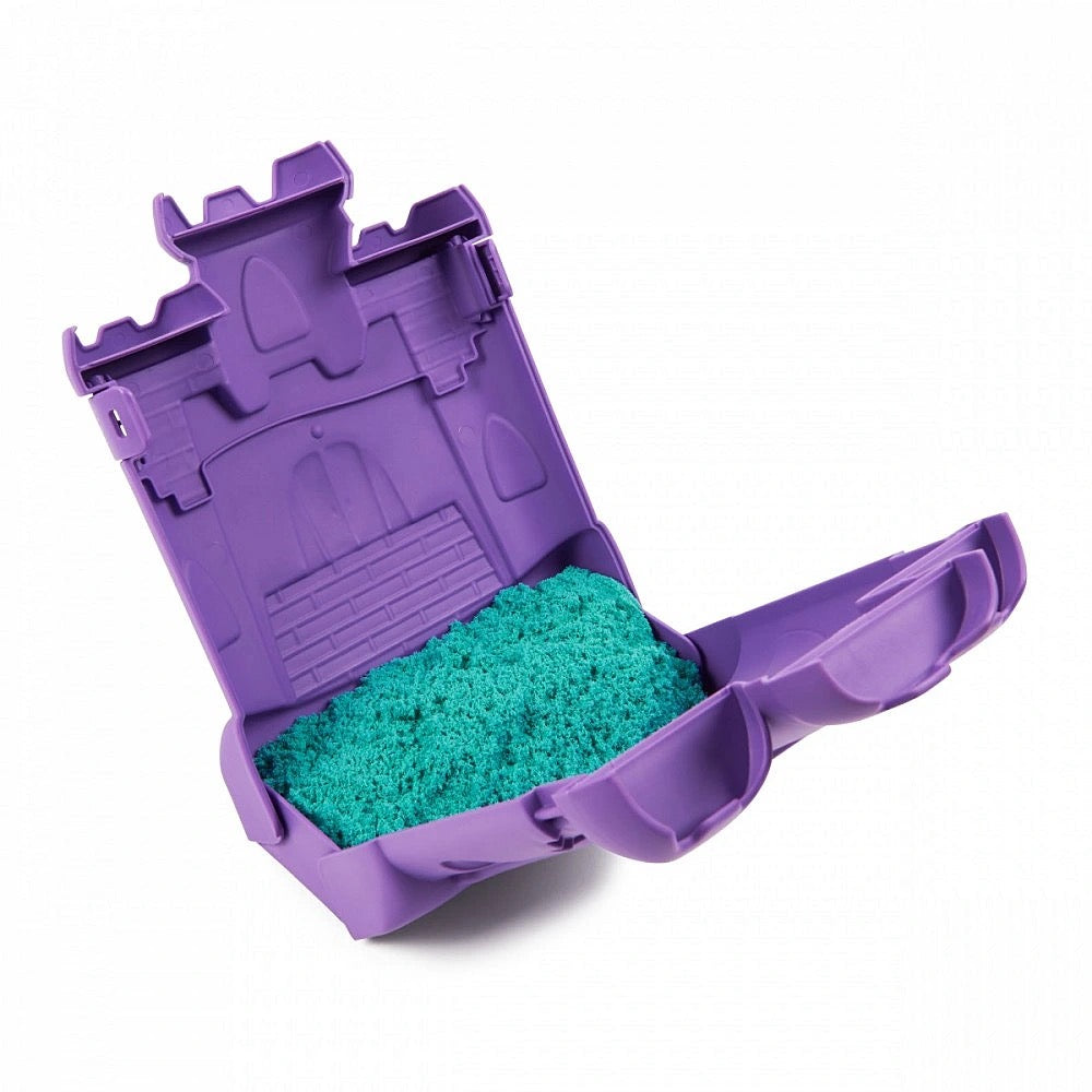 Kinetic Sand Castle Case with 1lb Teal Sand