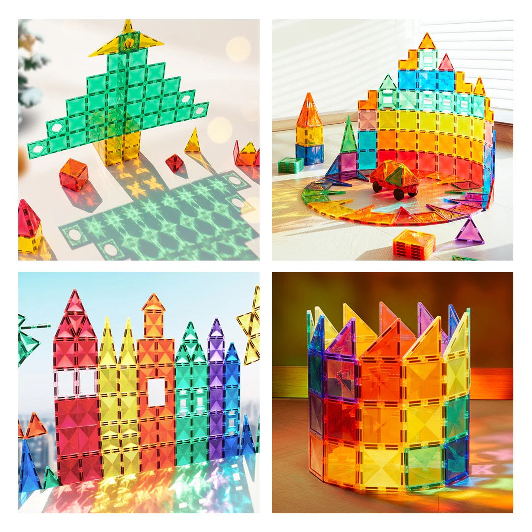 Mideer - Colorful Magnetic Tiles | 100pcs