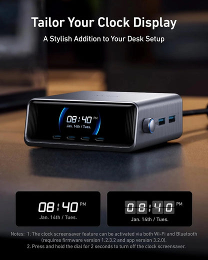 Anker - Prime 250W GaN Desktop Charger | 6 Ports Silver