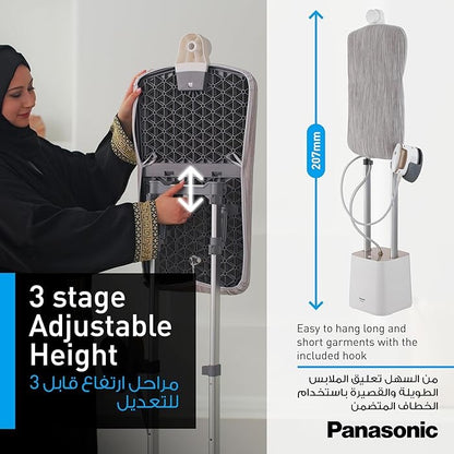 Panasonic  - Standing Garment Steamer Twin Boiler | 2400W