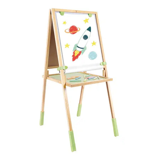 Hape - Step Up Bamboo Easel 20-Piece Set