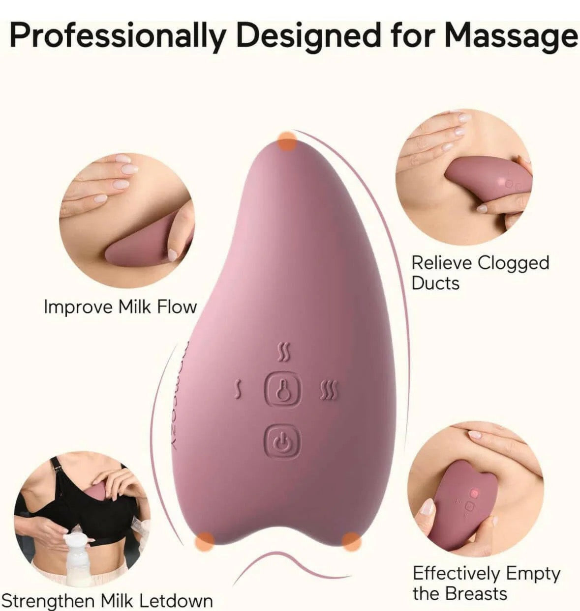 Momcozy - Warming Lactation Massager 2-in-1