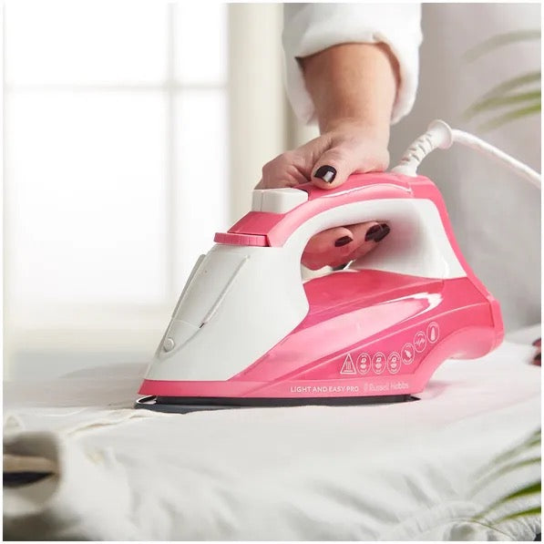 Russell Hobbs - Light & Easy Pro  Steam Iron | Pink 2600W