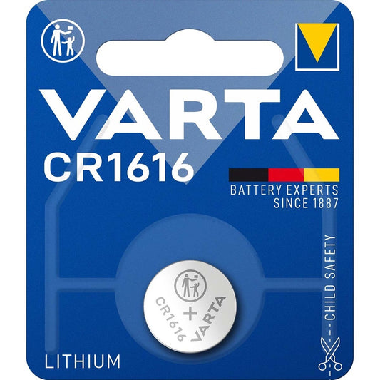 VARTA CR 1616 Battery | Lithium 55mAh 3,0V