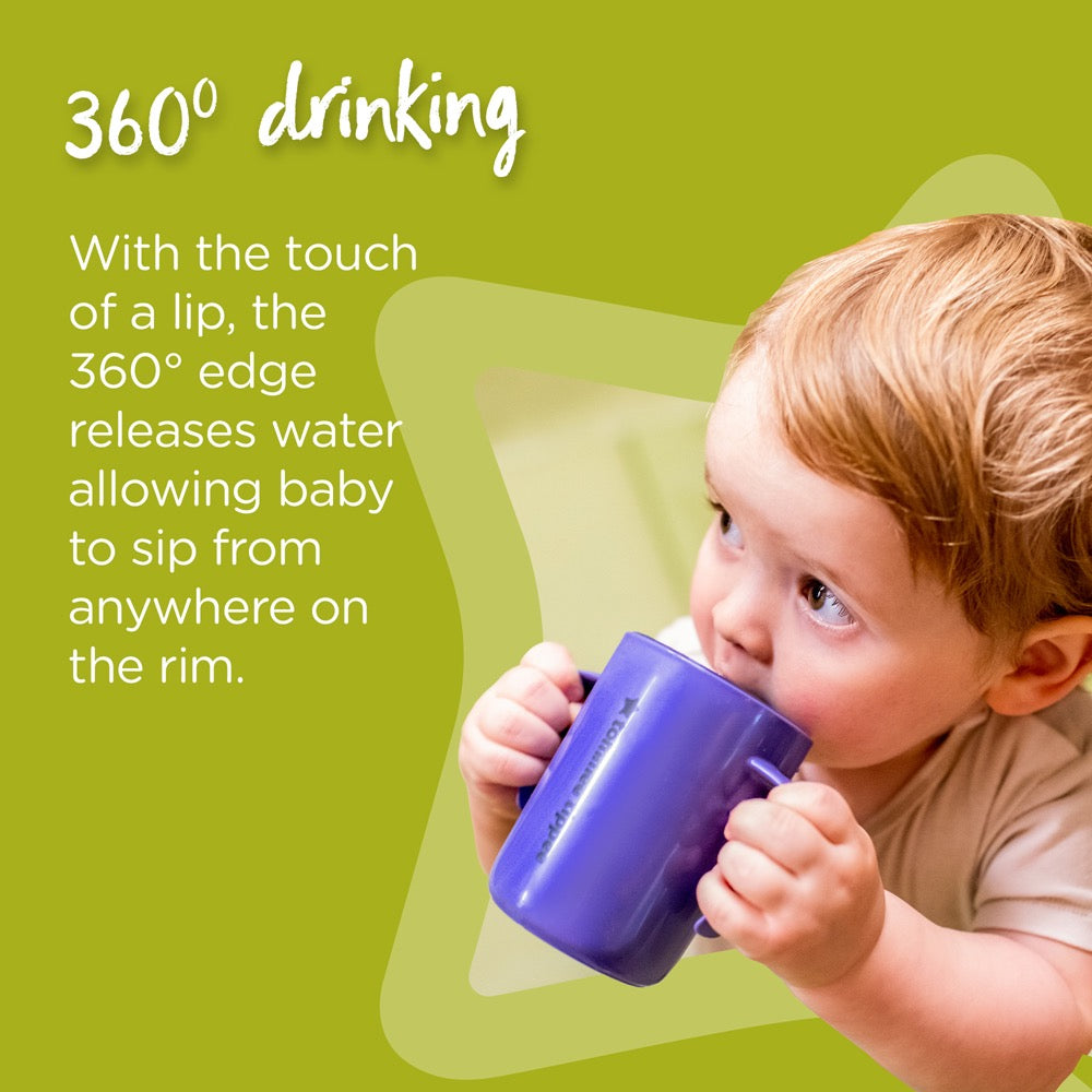 Tommee Tippee Easiflow 360° Cup w Handles | 200ml | 6m+ | Orange