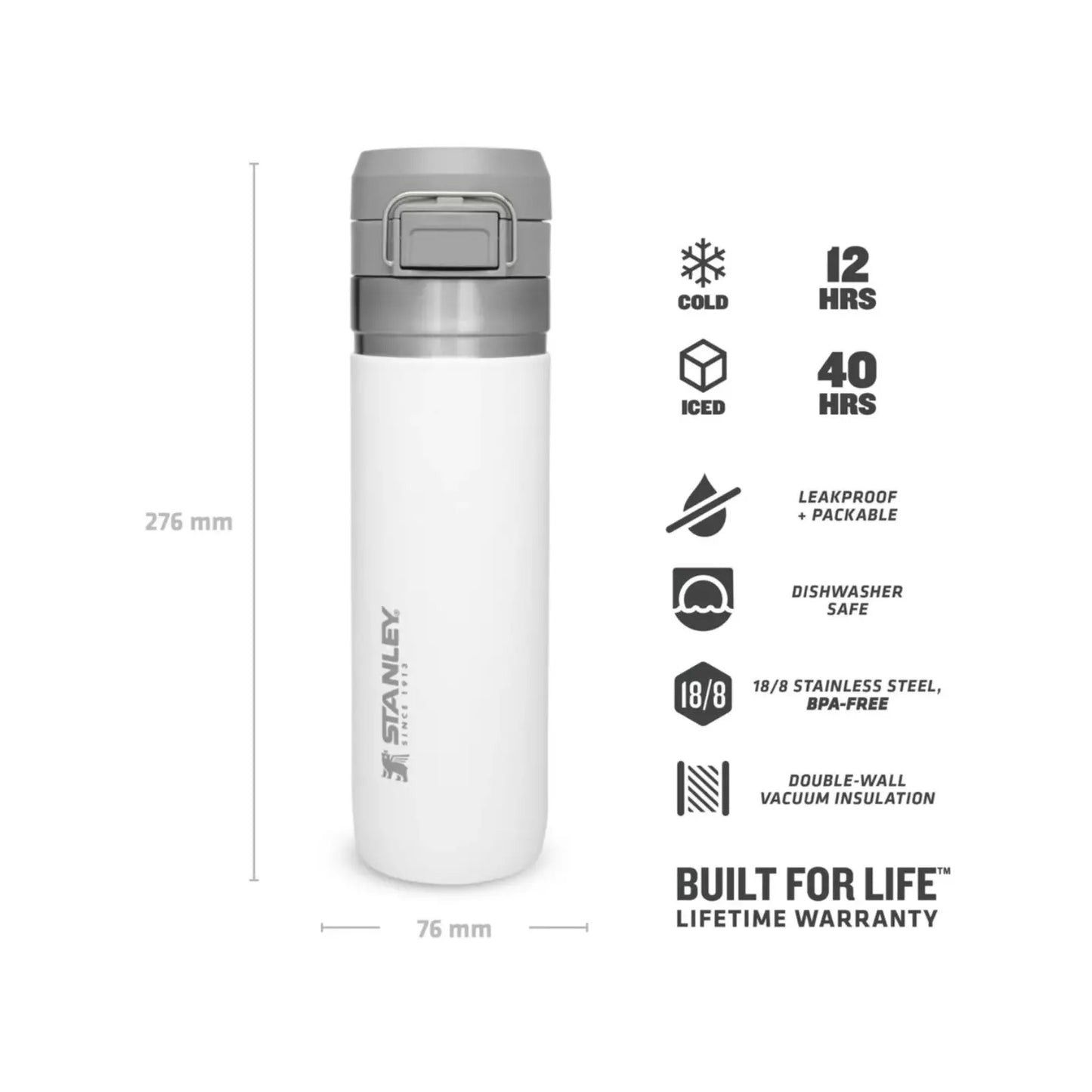 Stanley - The Quick-Flip Water Bottle | Polar | 700ml