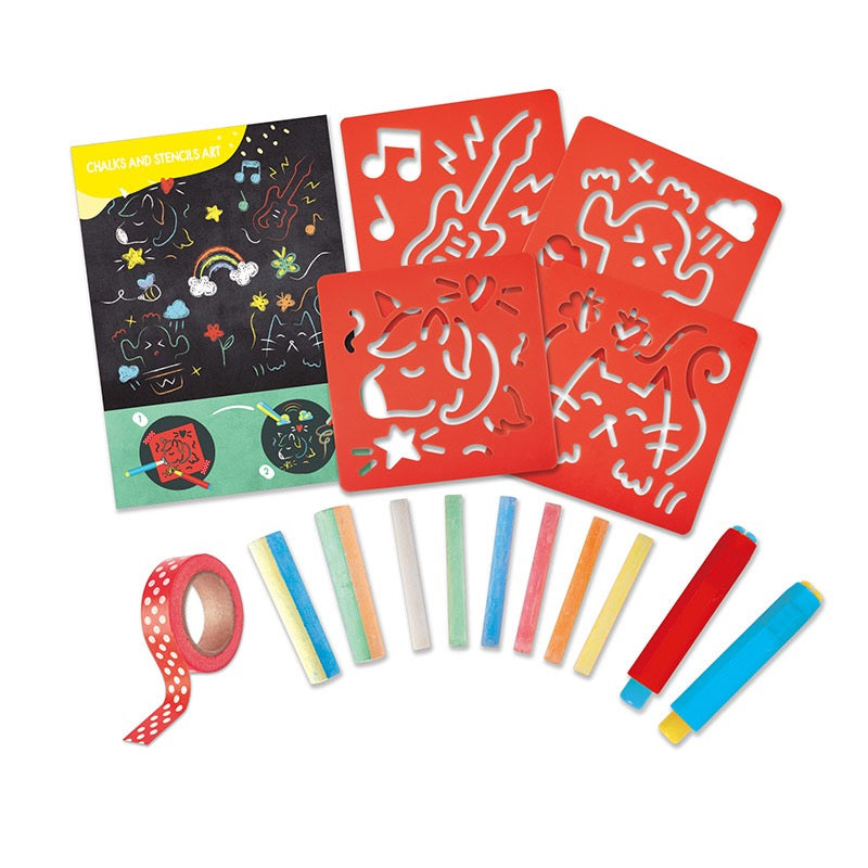 Hape - Chalks and Stencils Art