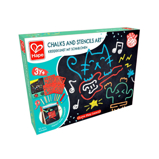 Hape - Chalks and Stencils Art