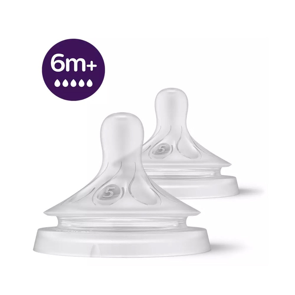 Philips Avent - Natural Response Nipple | 6m+ | Flow 5 | 2 Pack