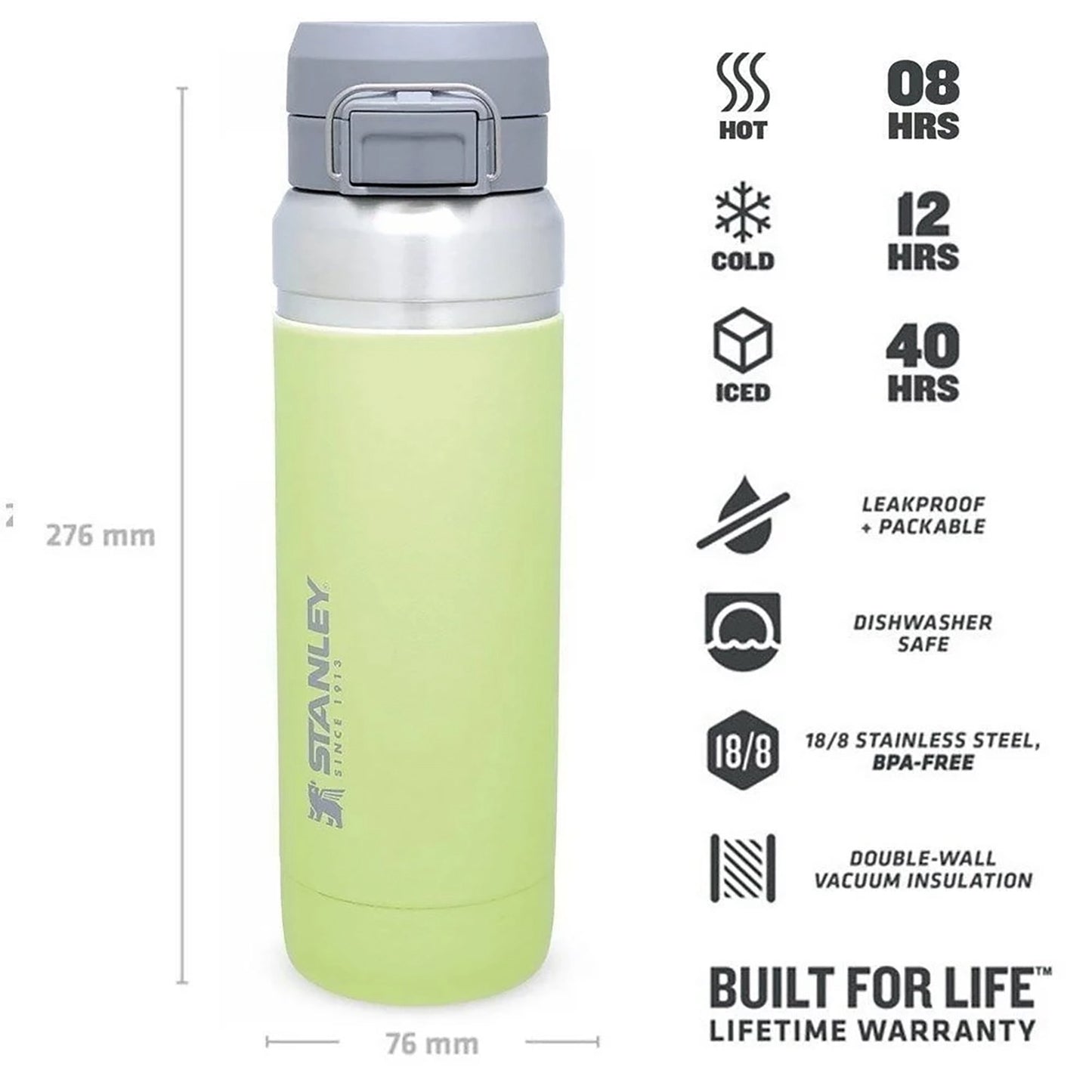 Stanley - The Quick-Flip Water Bottle | Citron | 700ml