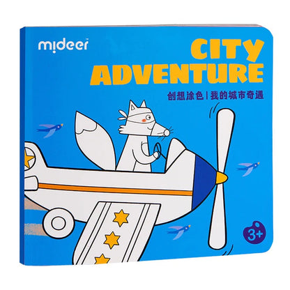 Mideer - Coloring Book - City Adventure