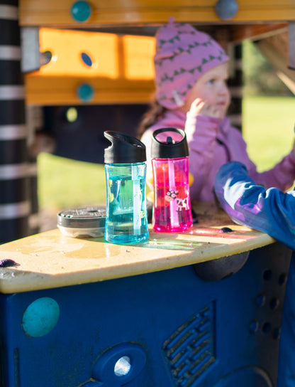 Carl Oscar - Water Bottle 0.35 L | Turquoise Giraffe