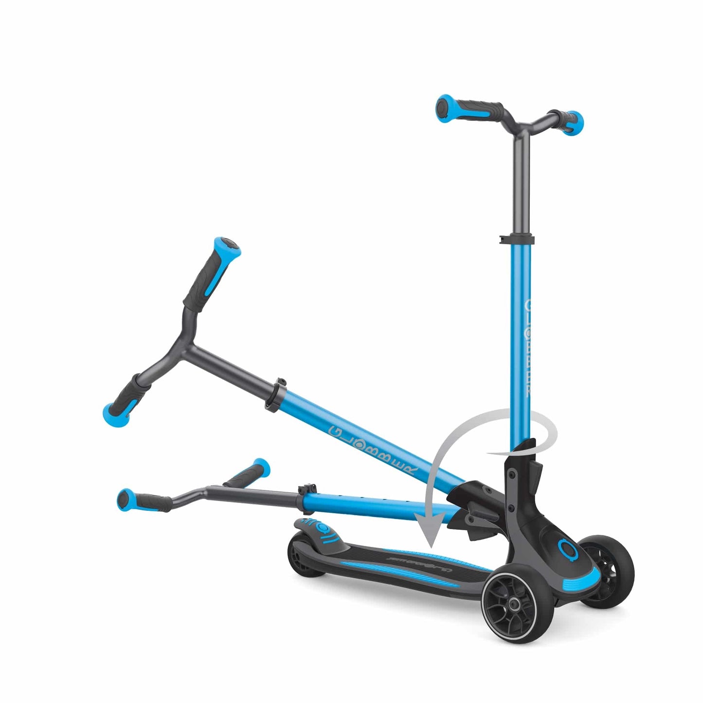 Globber Ultimum Scooter for Kids | 3 Wheel Sky Blue | 3-8 Years