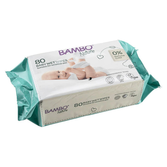 Bambo Nature Wet Wipes x80