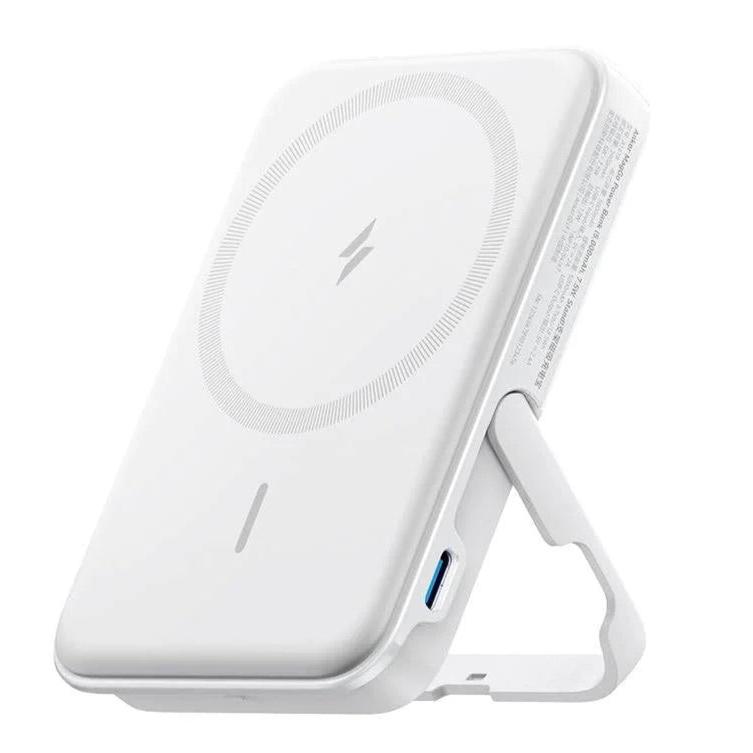 Anker - Wireless Charger | 322 MagGo Battery | PowerCore 5K | With Stand | White