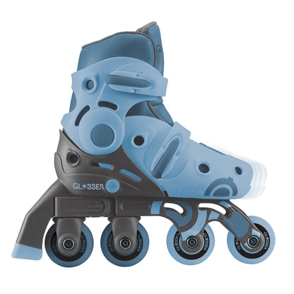 Globber | Learning Inline Skates 2in1 | Ash Blue | 26-29