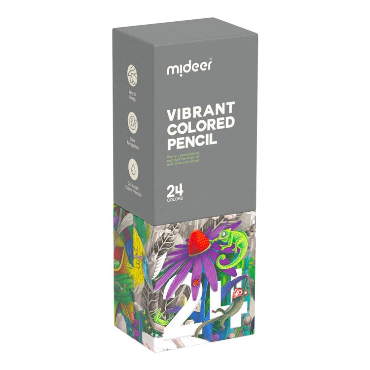 Mideer - Vibrant Colored Pencil | 24 Colors