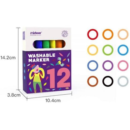 Mideer - Washable Marker | 12pc