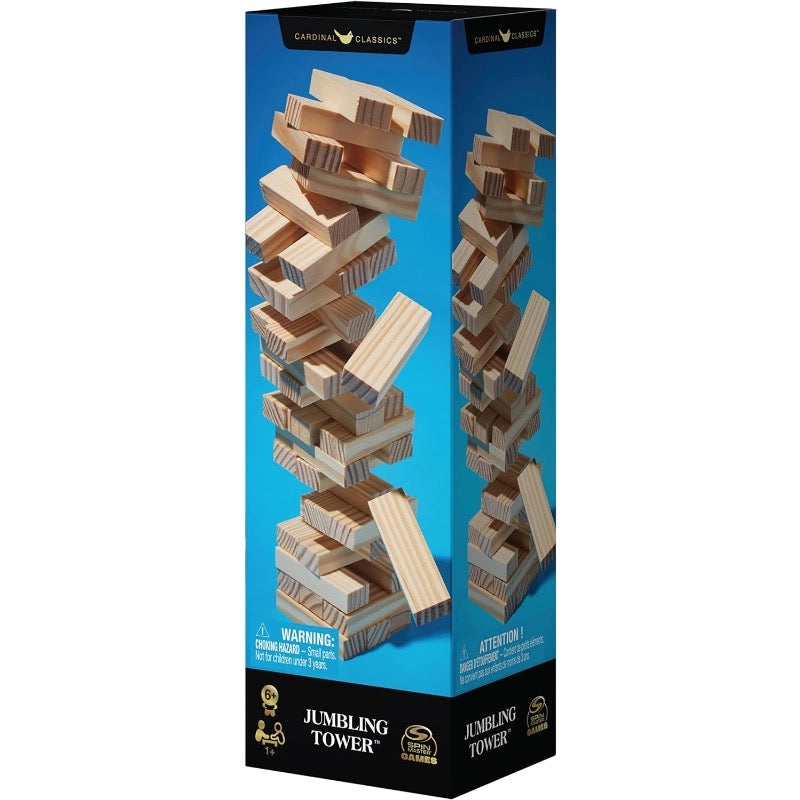 Game Jumbling Towers Wood In Shoe Box 6Y+