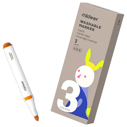 Mideer - Washable Marker Small Tip | 3 colors