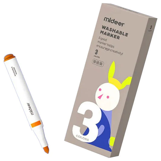 Mideer - Washable Marker Small Tip | 3 colors