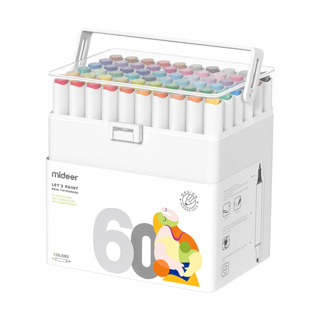 Mideer - Dual Tip Marker | 60 Colors