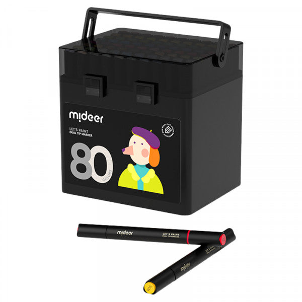 Mideer - Oily Double-ended Marker | 80pcs