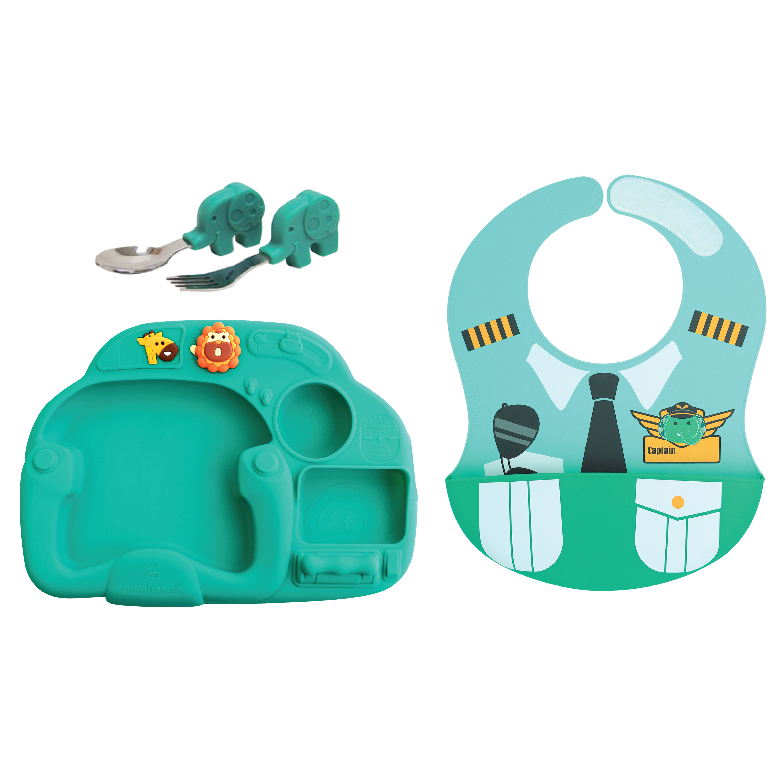 Creativplate Toddler Mealtime Set - Little Pilot  | 6M+