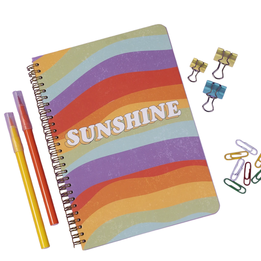 Mofkera | مفكرة | Sunshine Wire Notebook A4 Jumbo Size 5 Subjects