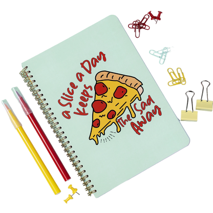 Mofkera | مفكرة | Pizza Wire Notebook A4 Jumbo Size 5 Subjects