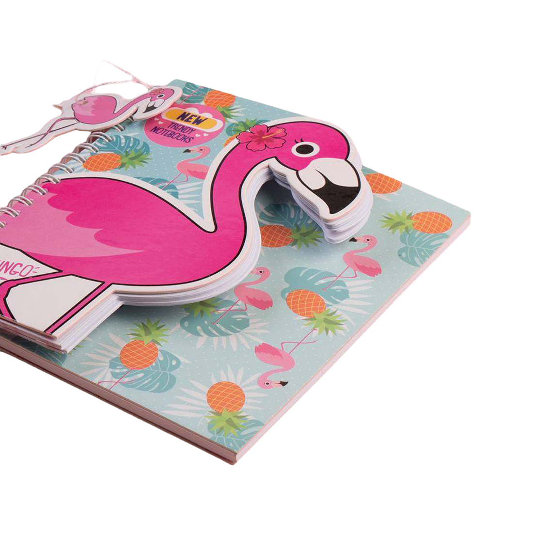 Mofkera | مفكرة | Trendy Wire Notebook - Flamingo