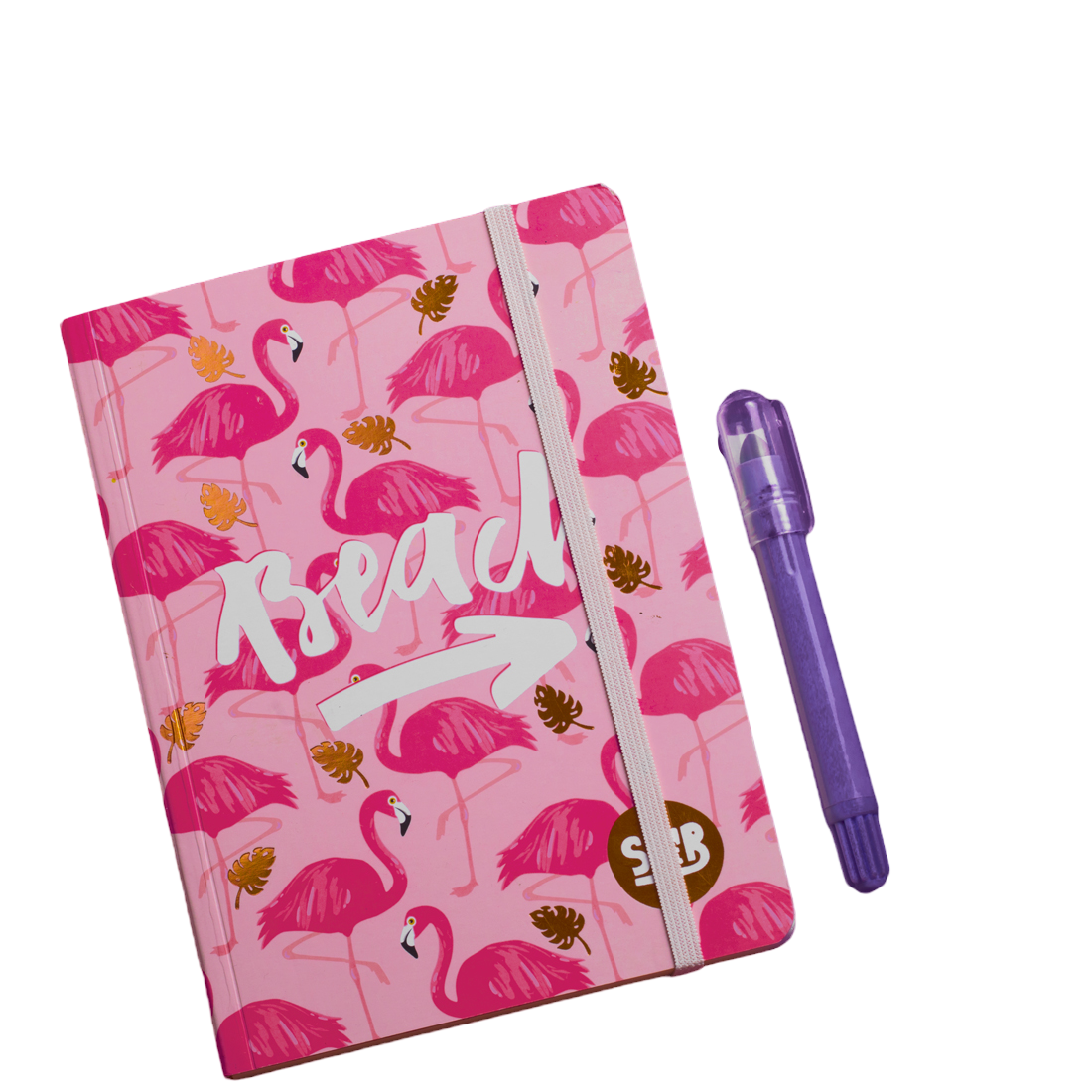 Mofkera | مفكرة | Flamingo Notebook With Rubber Band Size A5