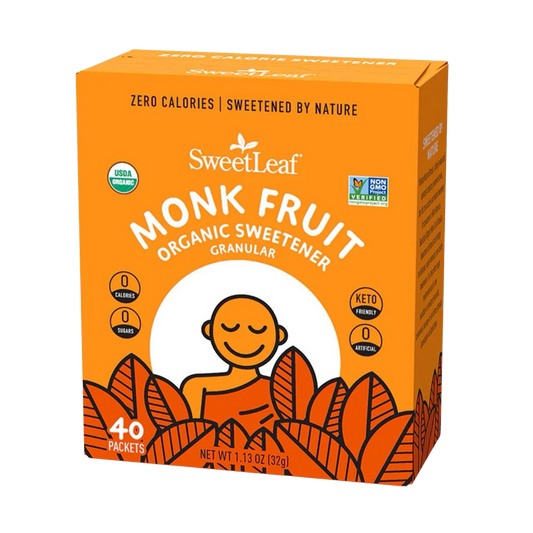 Organic Monk Fruit Sweetener 40 Packets 32g