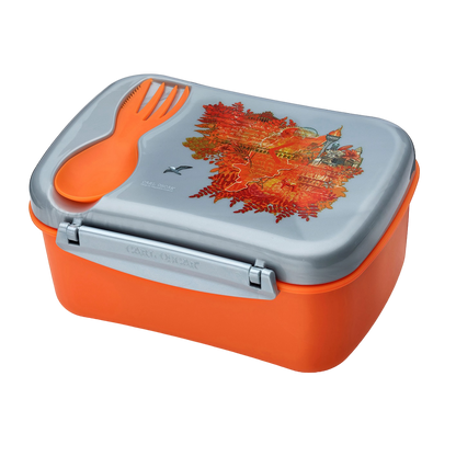 Carl Oscar - Wisdom N'ice Box Lunch box with Cooling Pack | Orange Fire