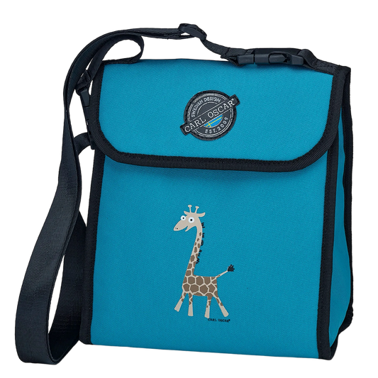 Carl Oscar - Pack n' Snack Cooler Bag 5L | Turquoise Giraffe