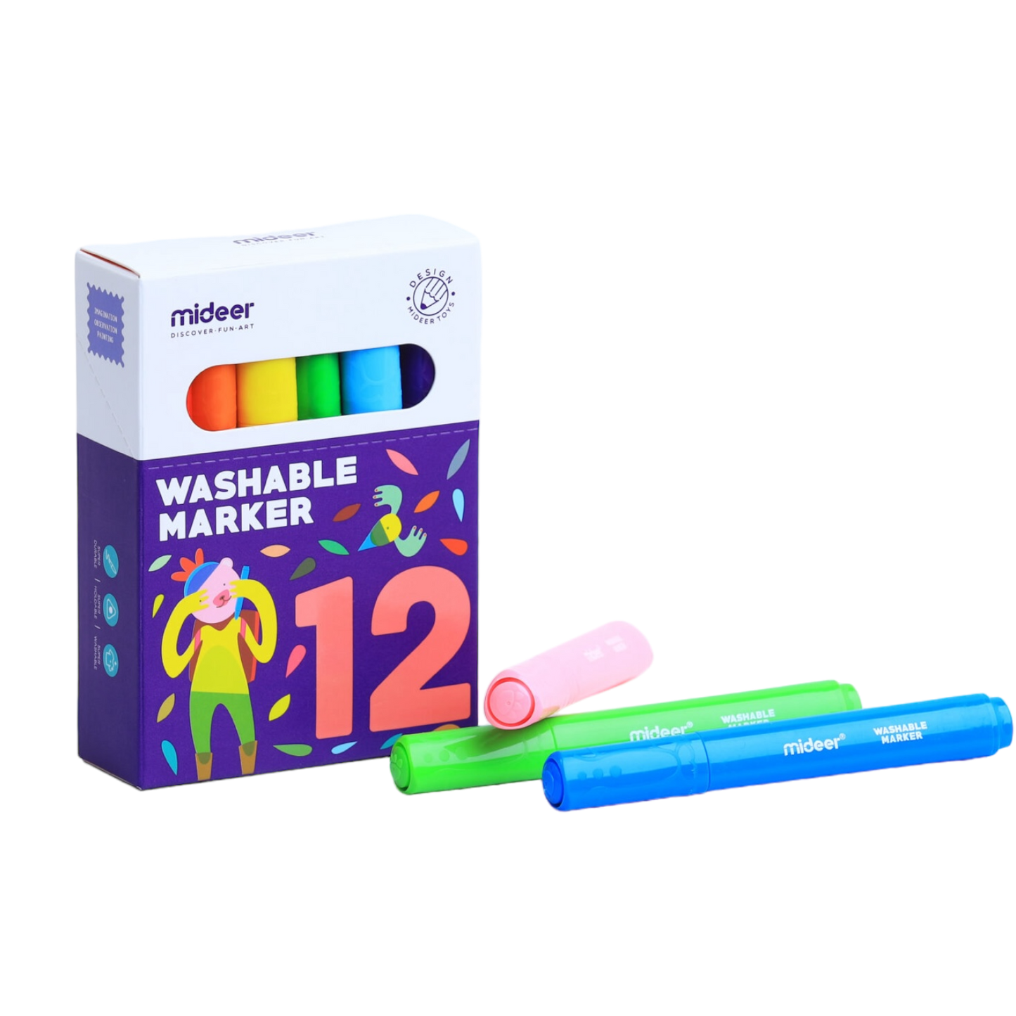 Mideer - Washable Marker | 12pc