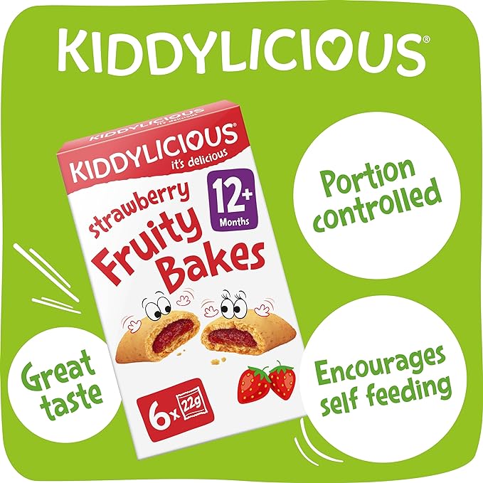 Kiddylicious - Strawberry Fruity Bakes | 6 Pack