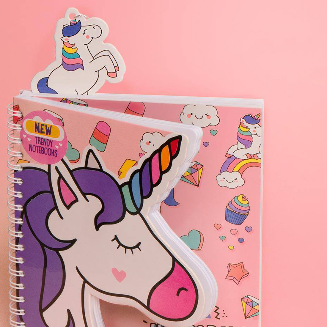 Mofkera | مفكرة | Trendy Wire Notebook - Unicorn