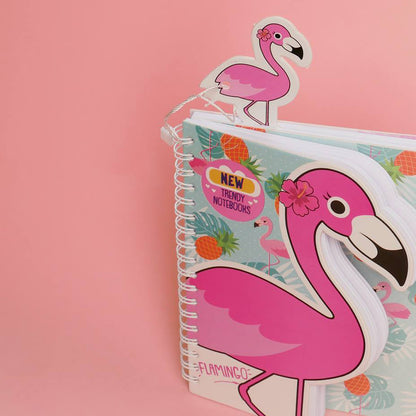 Mofkera | مفكرة | Trendy Wire Notebook - Flamingo