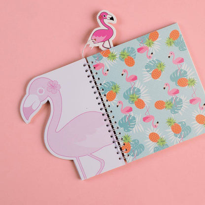 Mofkera | مفكرة | Trendy Wire Notebook - Flamingo