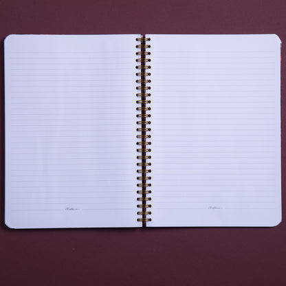 Mofkera | مفكرة | Floral (Ful Ou Yasmin) Wire Notebook- Small