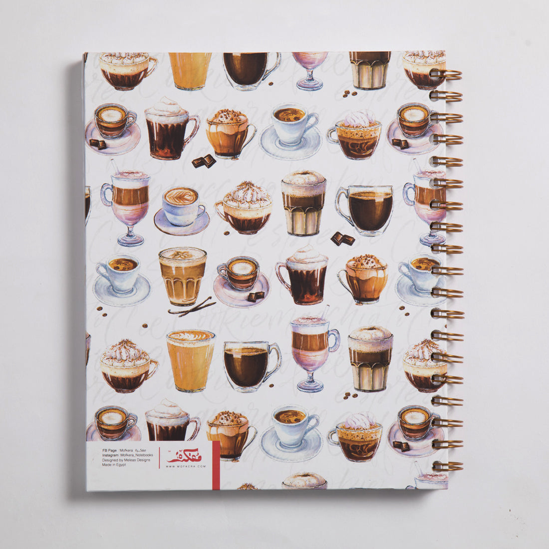 Mofkera | مفكرة | Coffee Wire Notebook- Large