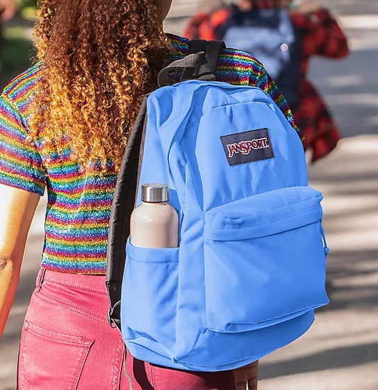 Jansport superbreak bleached denim hotsell