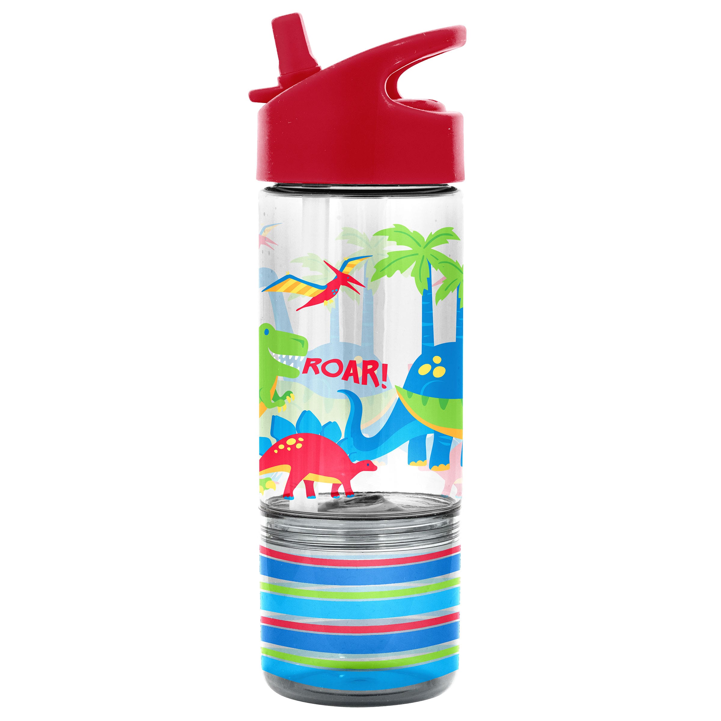 Stephen Joseph - Flip Top Bottle With Snack Container - Dino