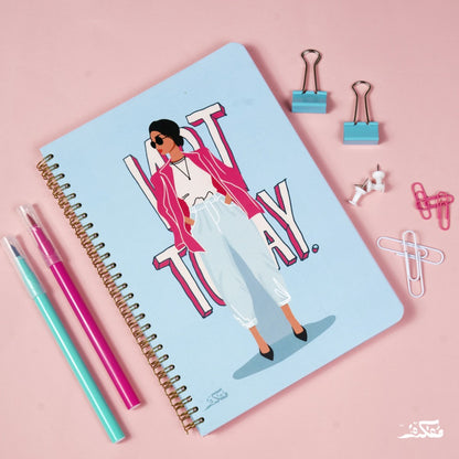 Mofkera | مفكرة | Not Today Wire Notebook - Large wire A5