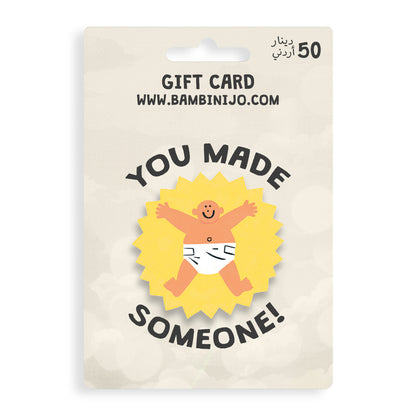 Digital Gift Card Voucher | You Made Someone