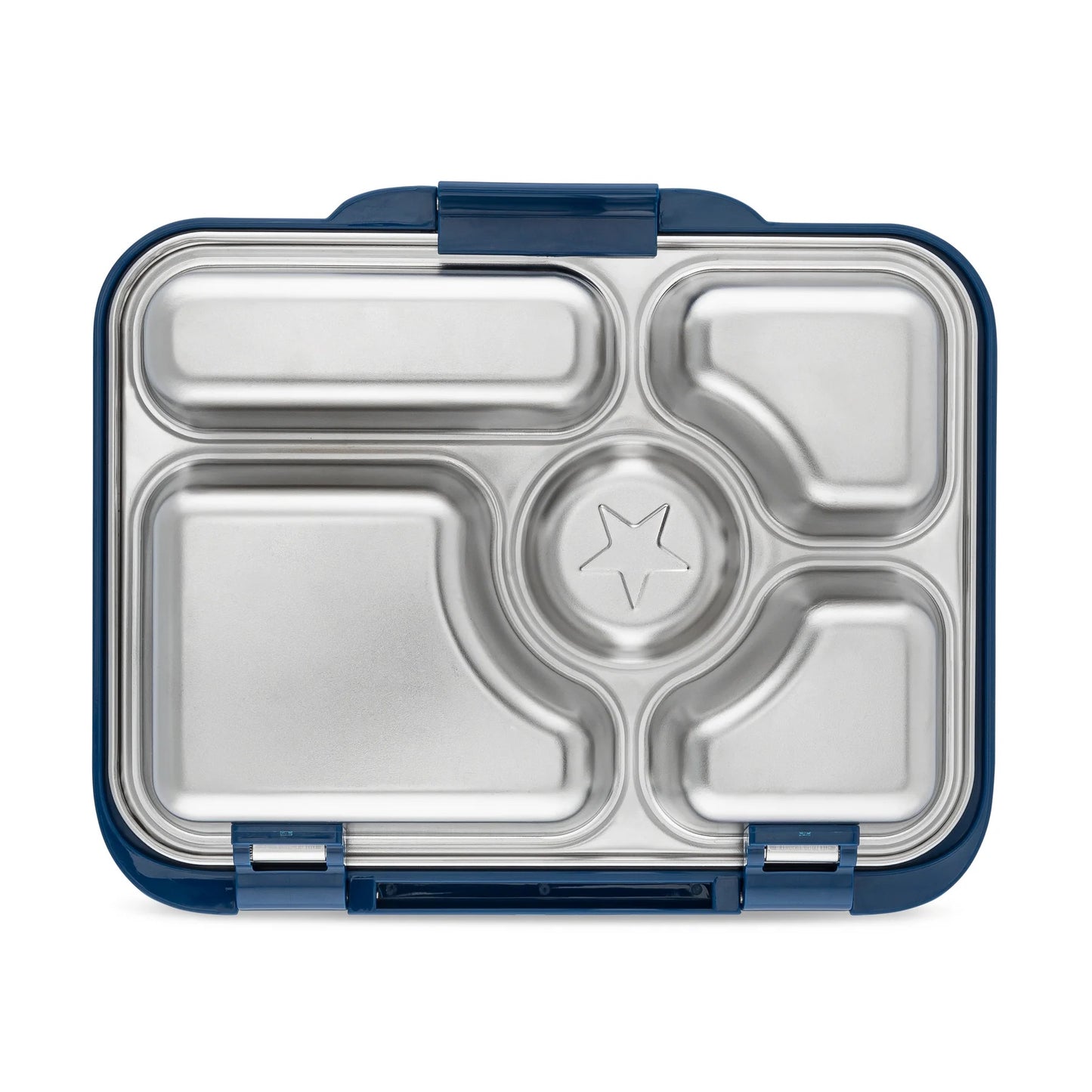 Yumbox - Stainless Steel Bento | 5 Compartments | Leakproof | Santa Fe Blue