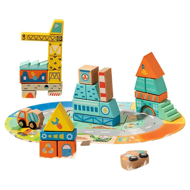 Mideer - Little Architect Wooden blocks | 36pcs