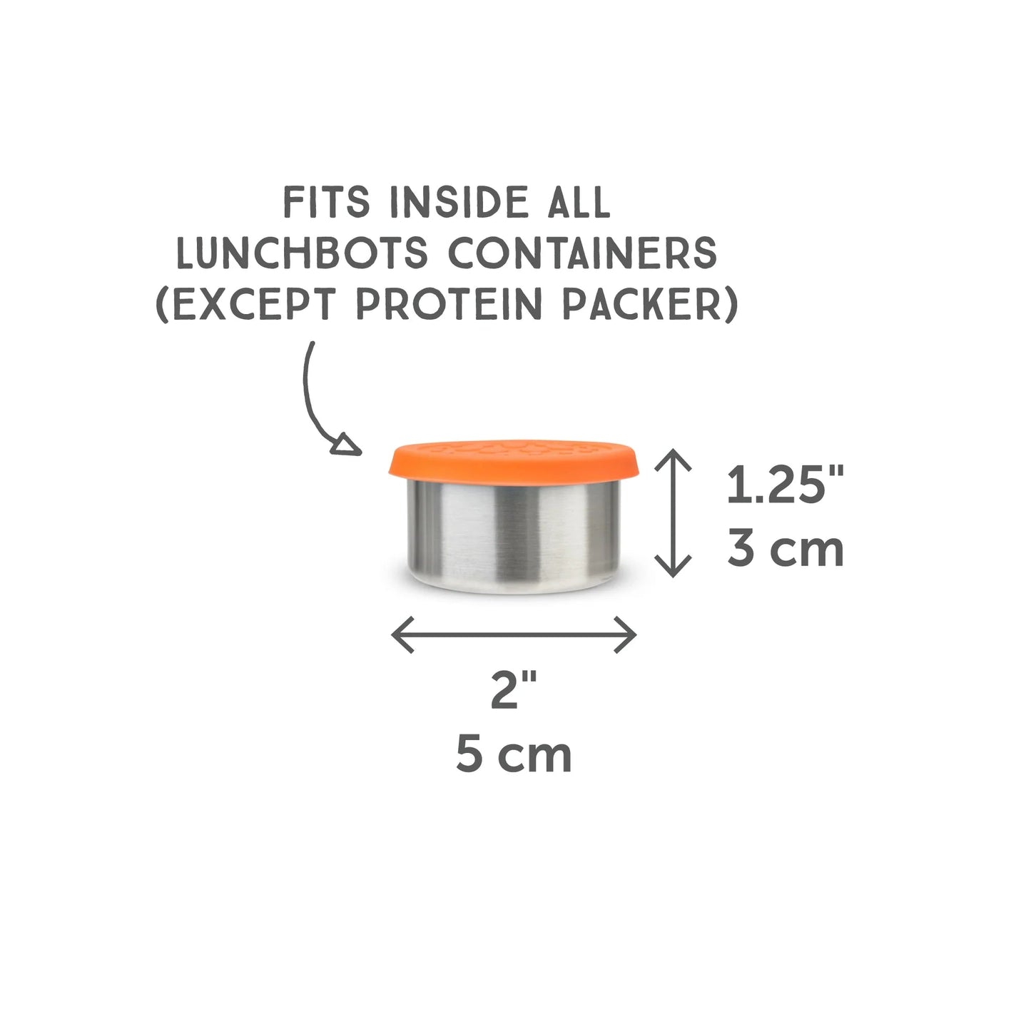 LunchBots - Dips | Stainless Steel | Set of 3 | 44ml Each